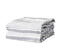 T-FAL - Asciugamani da cucina a righe bifacciali (2 pezzi), 45,7 x 71,1 cm, altamente assorbenti, di lunga durata, reversibili, 100% cotone a trama piatta, asciugamani per le mani, asciugamani da bar,