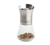 T&G Woodware - Macinaspezie con Base in Vetro Rimovibile, Acciaio Inossidabile, Argento, 67 x 67 x 125 cm