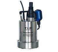 T.I.P. 30440 FlatOne 6000 INOX Pompa di dreggio e per piscine, aspirazione fino a 1 mm, portata fino a 6000 l/h, 22,5 x 16,5 x 27 cm