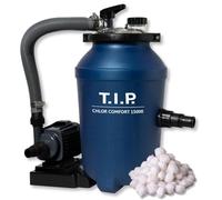 T.I.P. ChlorComfort 15000 30302 - Set di filtri per Piscina 2 in 1 con Sfere filtranti, Dimensioni del Bacino da 15 m³, dosatore di Cloro Integrato, Portata 4.000 l/h, Portata di 5 m, Grande