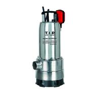 T.I.P. Maxima 350 IPX DUO 30274 - Pompa sommersa per acqua sporca, con base espandibile, in acciaio INOX, portata fino a 20.000 l/h, aspirazione piatta 1 mm, Argento