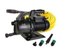 T.I.P. Pompa per Giardino GPS 3200 Plus con Set Tubi, 3.200 L/h, 650 W | Elettropompa autoadescante mobile con tubo aspirazione 4 m, tubo irrigazione 20 m e raccordi. Prevalenza 42 m, 4.2 bar.