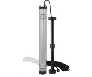 T.I.P. Pompa per Pozzi Profondi in Acciaio Inox, 5.400l/h, Prevalenza 53 m BigWell 90-53 AUT, Resistente all’Insabbiamento Fino a una Concentrazione di 50 g/m³