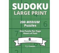 T J Cowart Sudoku Large Print (Tascabile)