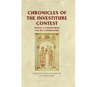 T. J. H. McCarthy Chronicles of the Investiture Contest (Copertina rigida)
