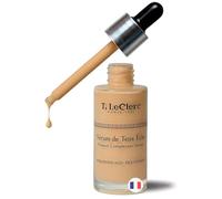 T.LeClerc - Fondotinta fluido per la cura della pelle brillante e unificata, effetto seconda pelle, acido ialuronico, 30 ml