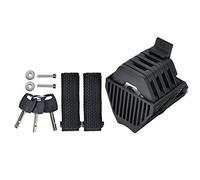 t Lucchetto pieghevole con portachiavi, Lucchetto da montagna, Zinco a 26 sezioni con copertura in ABS Pla, T 12 G per scooter elettrico,