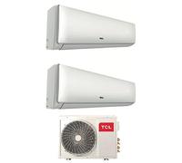 TCL Climatizzatore Dual Split Inverter 9000 + 12000 Btu Condizionatore con Pompa di Calore Classe A++/A+ Gas R32 (Unit Interna + Unit Esterna) - SN09...