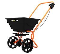 T-Mech - Carrello Spargitore da Giardino Spargisale Seminatore Manuale Spargi Semi per Prato Raggio 3m Spandiconcime Spargiconcime 25KG di Portata