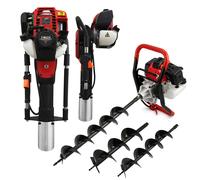 T-Mech Trivella Pesante e Battipalo Benzina - Motore 3HP e Kit Sicurezza