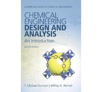 T. Michael Duncan Jeffrey A Chemical Engineering Design and (Copertina rigida)