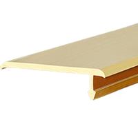 T-molding Flat Flooring Transition Bar, Floor Transition Strip Solid Brass Floor Gap Strip with Brushed Surface, 1m Long Threshold Edging Trim Protector Cover(35x10mm(1.38"x0.39"))