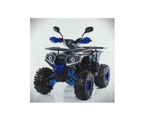 T-MOTO Maxi Quad Hunter PRO 125cc a Benzina | Quad 4 Tempi Automatico per Ragazzi e Adulti | Mezzo Off-Road con Assetto Robusto | Blu | Uso Off-Road in Area Privata, Non Stradale