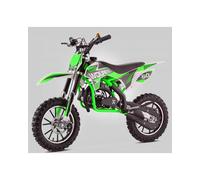 T-MOTO Mini Cross Wolfee 50cc a Benzina | Minimoto 2 Tempi Ruote 10/10 per Bambini Principianti | Moto Off-Road Compatta per Prime Guide | Verde | Non Omologata Strada, Aree Private