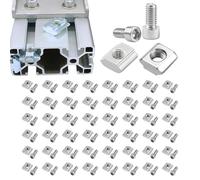 T Nuts Screws - Kit in alluminio | T-Nuts Screws Assortment For DIY, Woodworking, Mechanics, Makers, Engineers, Contrattori, Tecnici, Hobbyists, Homeowners