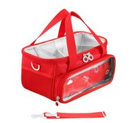 T-onies - Custodia da trasporto per Tonie Box S-tarter Set, custodia per altoparlante Toniebox S-tarter, custodia da viaggio in feltro con manico per lettore audio, Rosso, Refer to description, Unisex