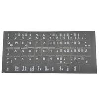 T-ProTek Adesivo per tastiera tedesca - nero lucido, 58 tasti, 1,1 cm x 1,3 cm, autoadesivo, compatibile con Medion Laptop Notebook