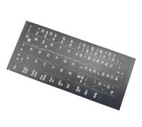 T-ProTek Adesivo per tastiera tedesca - nero lucido, 58 tasti, 1,1 cm x 1,3 cm, autoadesivo, compatibile con Lenovo Laptop Notebook