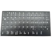T-ProTek Adesivo per tastiera tedesca, nero opaco, 58 tasti, 1,1 cm x 1,3 cm, autoadesivo, compatibile con Medion Laptop Notebook