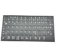 T-ProTek Adesivo per tastiera tedesca - nero opaco, 58 tasti, 1,1 cm x 1,3 cm, autoadesivo, compatibile per laptop Gateway