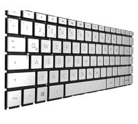 T-ProTek DE - Cornice tastiera nera, illuminazione compatibile per HP Pavilion x360 14-cd1500nz