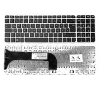 T-ProTek Tastiera - Colore: nero - con cornice argento - senza illuminazione layout tastiera tedesco compatibile per HP Pavilion M6-1000sg, M6-1140sg