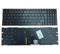 T-ProTek Tastiera DE nera con illuminazione rossa per Asus ROG Strix GL702VM-GC280T