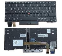 T-ProTek Tastiera DE nera cornice, illuminazione, trackpoint per Lenovo ThinkPad X395 20NM