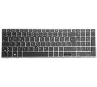 T-ProTek Tastiera DE Nero, Grigio Frame con Trackpoint per Asus ZBook 17 G6 6CK23AV