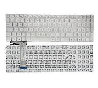 T-ProTek Tastiera in argento DE senza cornice con illuminazione compatibile per ASUS N551JQ, N551JW