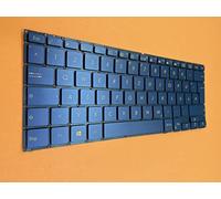 T-ProTek Tastiera tedesca blu senza cornice con illuminazione compatibile per Asus ZenBook Flip S UX370UA-C4207T