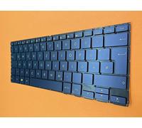 T-ProTek Tastiera tedesca blu senza cornice con illuminazione compatibile per Asus ZenBook Flip S UX370UA-C4392T