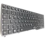 T-ProTek Tastiera tedesca con telaio, illuminazione compatibile per FUJITSU LifeBook U757 VFY: U7576MP581DEUTSCHE