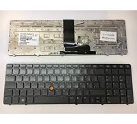 T-ProTek Tastiera tedesca con Track Point compatibile con HP EliteBook 8560w (LW924AW)