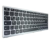 T-ProTek Tastiera Tedesca Nera. Cornice argento compatibile per Lenovo IdeaPad U310 Touch (MB665GE)