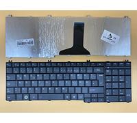 T-ProTek Tastiera tedesca nera opaca, compatibile con Toshiba Satellite C650-15U