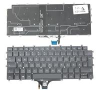T-ProTek Tedesca - Illuminazione per tastiera nera compatibile con Dell Precision 15 7520