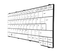 T-ProTek Tedesca - Tastiera bianca compatibile con Fujitsu Siemens Amilo Pi3535, Pi3540