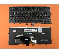 T-ProTek Tedesca - Tastiera con illuminazione, compatibile con Lenovo Thinkpad X270