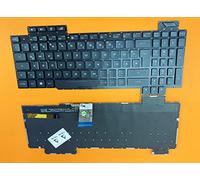 T-ProTek Tedesca - Tastiera con illuminazione compatibile per ASUS ROG Strix Scar II GL504GW Serie