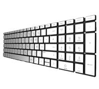 T-ProTek Tedesca - Tastiera in argento, illuminazione per tastiera compatibile con HP 255 G8 3V5J2EA