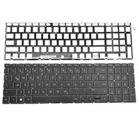 T-ProTek Tedesca - Tastiera Keyboard Illuminazione compatibile per HP 255 G7