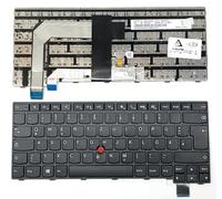 T-ProTek Tedesca - Tastiera nera compatibile con Lenovo ThinkPad T470p 20J6