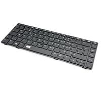 T-ProTek Tedesca - Tastiera nera con cornice nera compatibile per HP EliteBook 8470P