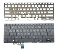 T-ProTek Tedesca - Tastiera nera con illuminazione compatibile per Asus ZenBook 13 UX331UN