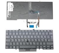 T-ProTek Tedesca - Tastiera nera con illuminazione compatibile per Dell Latitude 14 7400