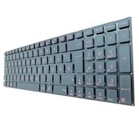 T-ProTek Tedesca - Tastiera nera con scritta rossa compatibile per Asus R753UB-TY115T