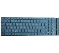 T-ProTek Tedesca - Tastiera nera con scritta rossa compatibile per Asus X756UX-T4244T