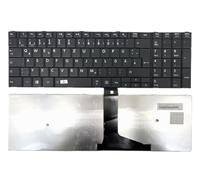T-ProTek Tedesca - Tastiera nera opaca, versione 1, compatibile con Toshiba Satellite C50D