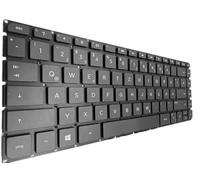 T-ProTek Tedesca - Tastiera nera, senza cornice, illuminazione compatibile per HP Pavilion 14-ab006TU M2W60PA